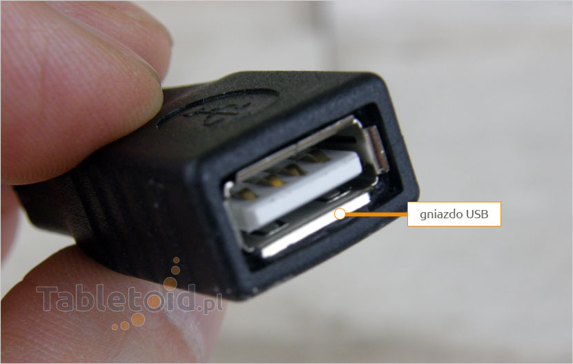 Przejściówka – adapter: wtyk mini-USB - gniazdo USB