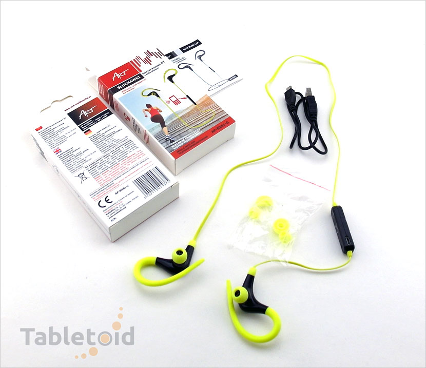 ż&oacute;łte słuchawki bezprzewodowe