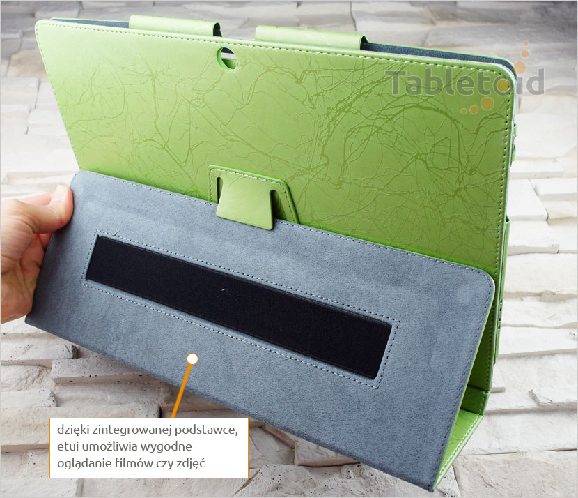 Etui z eko-sk&oacute;ry na tablet Cube i9, iWork 12 12.2 cala