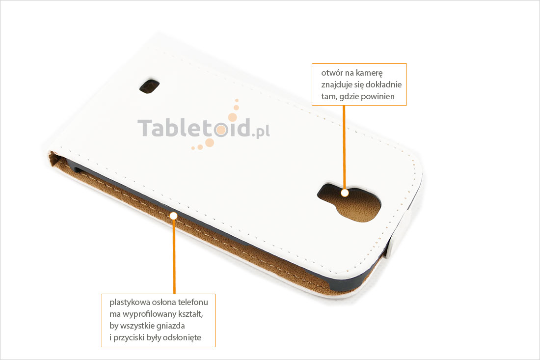 Sk&oacute;rzane etui do Galaxy S IV i9500