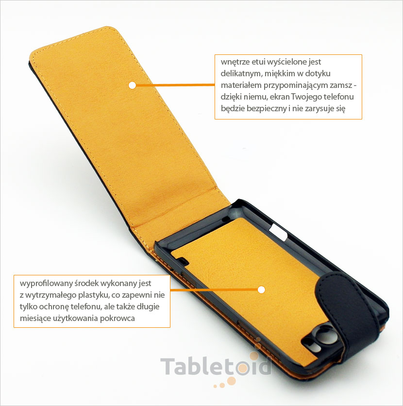 elegancki futerał na smartfon HTC Titan X310E