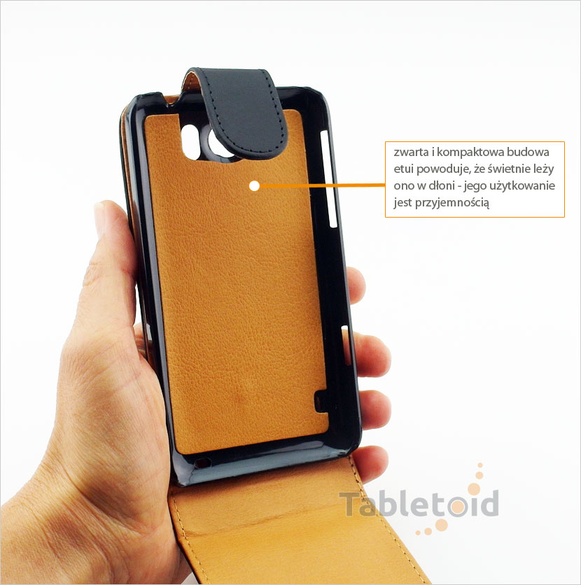 pokrowiec z eko-sk&oacute;ry na telefon HTC Titan X310E