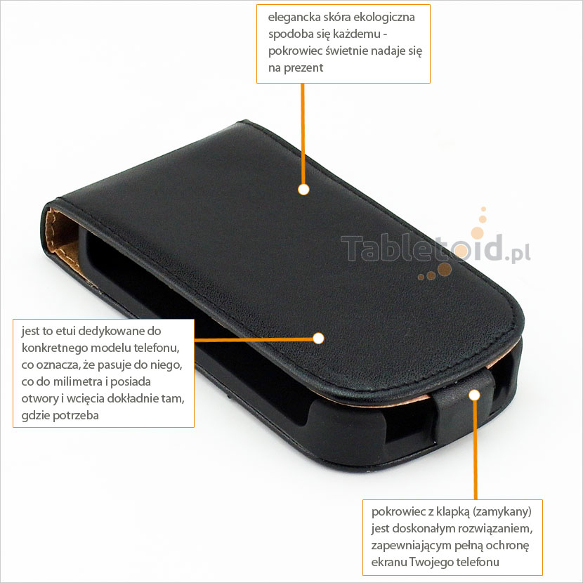 Elegancki futerał na telefon Samsung Galaxy Fame S6810