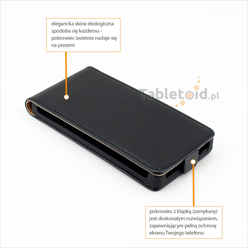 Klasyczny futerał do telefonu HTC Windows Phone 8S