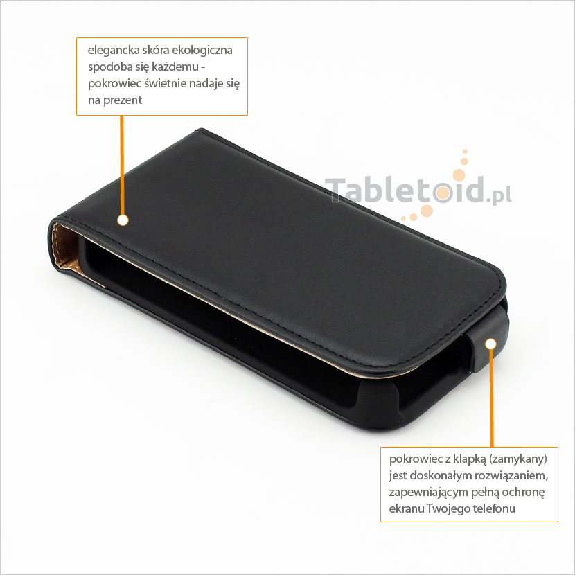 Elegancki pokrowiec dedykowany do smarfonu Motorola Moto E XT1021