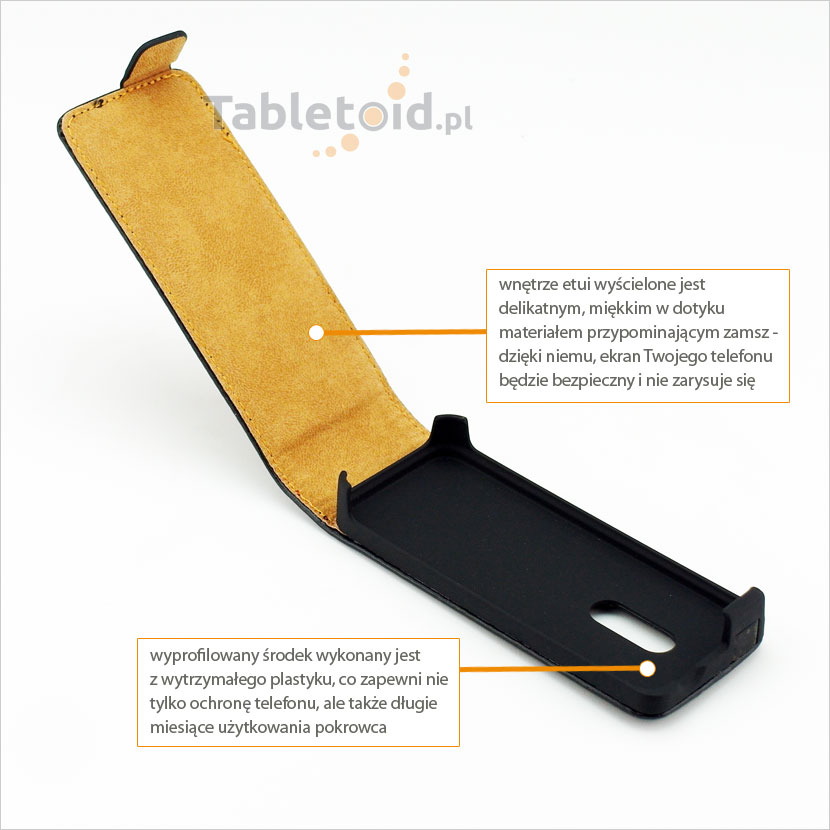 Pokrowiec z klapka do telefonu Nokia 100