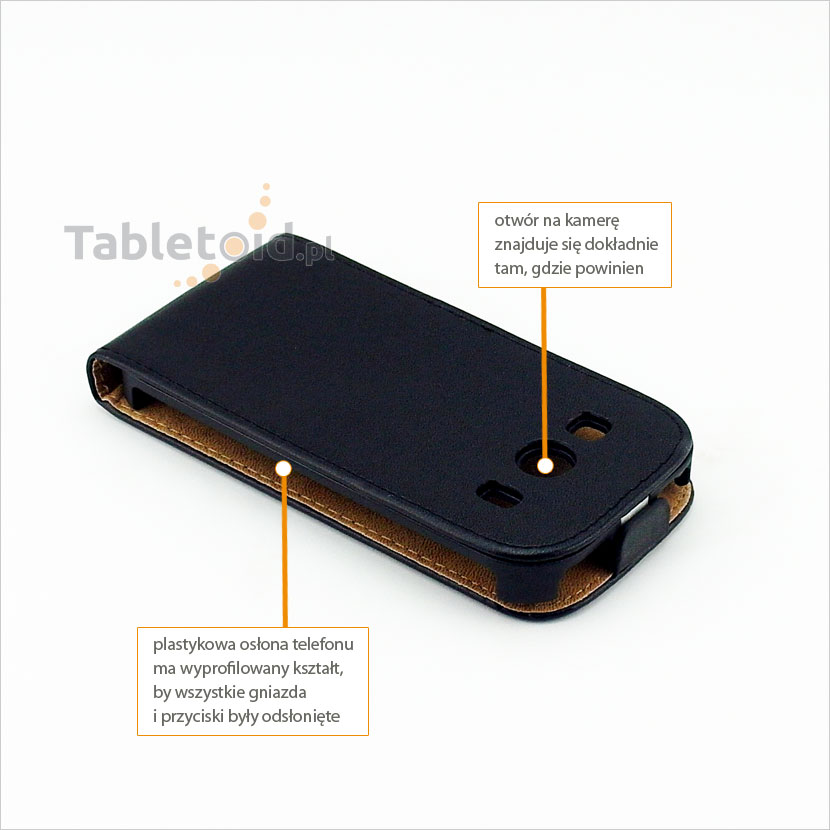 Etui z wyprofilowanymi otworami