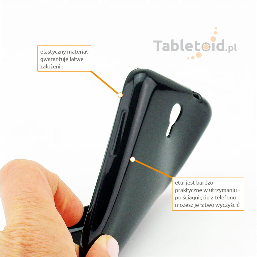 elastyczne etui do telefonu wygięcia w etui do Alcatel POP S3