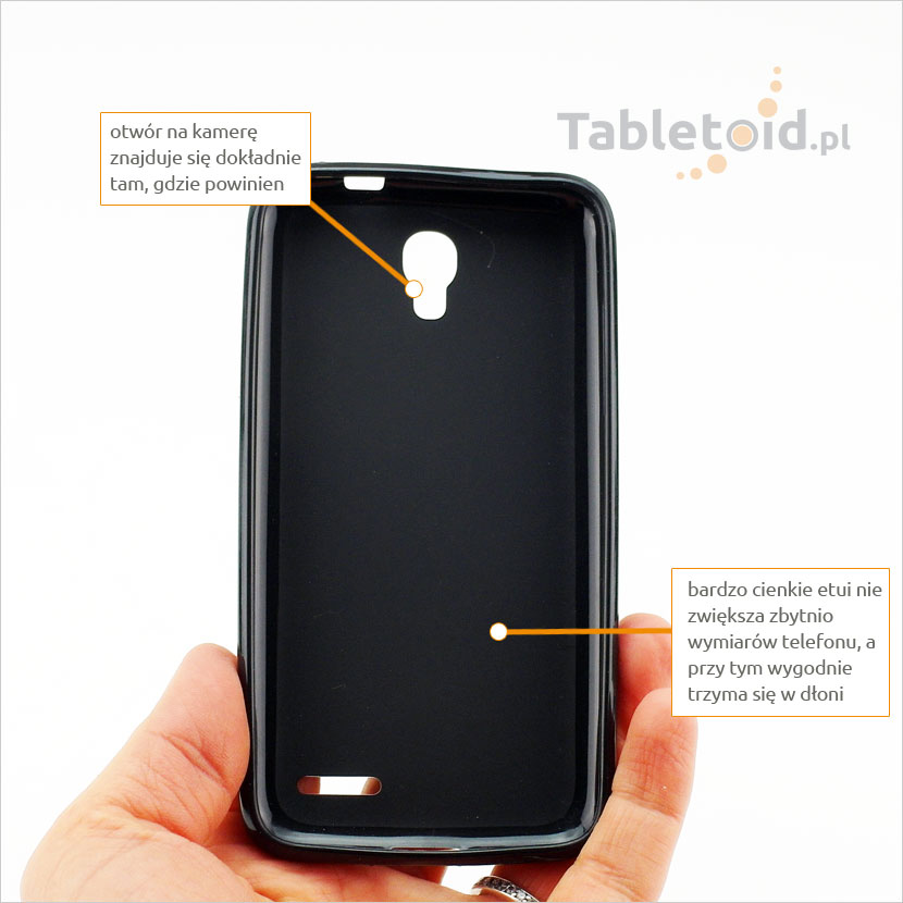 otwory w etui do smartphona tylna ścianka etui do Alcatel POP S3