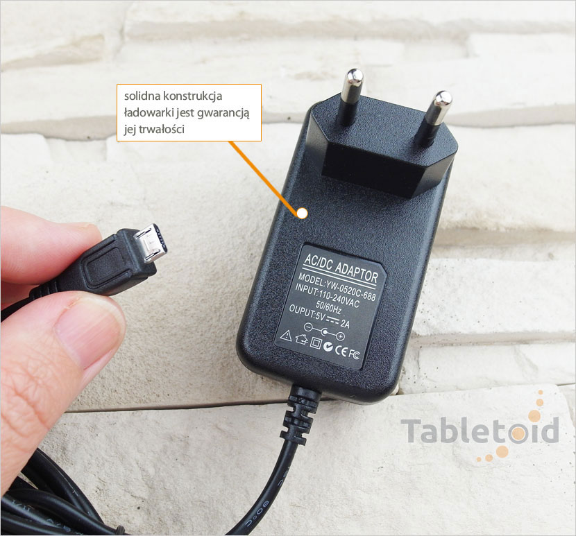 ładowarka sieciowa do tabletu z micro USB