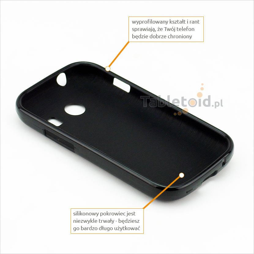 przyciski silikonowe w etui do Samsung Galaxy Ace Style G 310