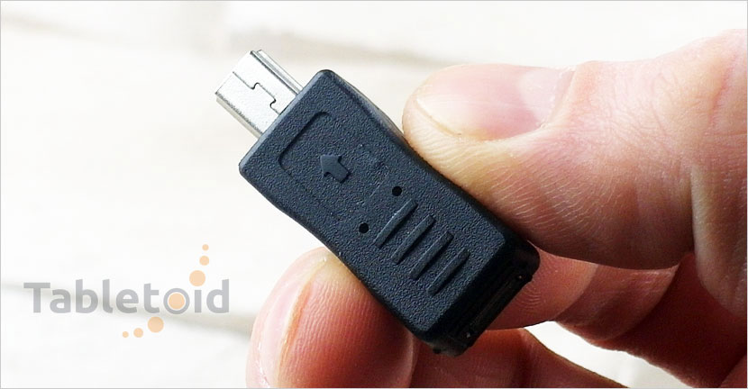 Adapter sygnalowy gniazdo micro USB - wtyk mini USB