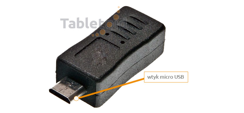 adapter sygnałowy: gniazdo mini USB - wtyk micro USB