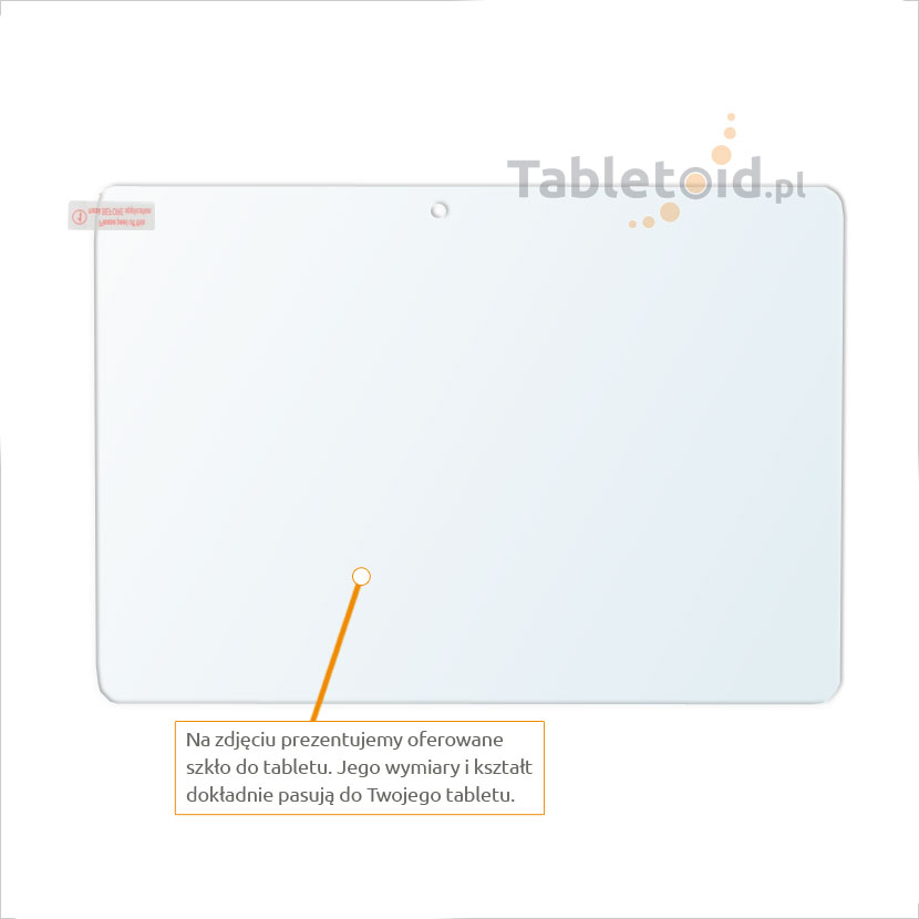 Dedykowane szkło hartowane (tempered glass) na tablet 	Acer Iconia One 10 B3-A10