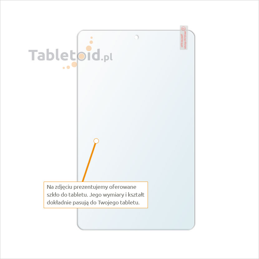 Dedykowane szkło hartowane (tempered glass) na tablet Acer Iconia One 8 B1-830