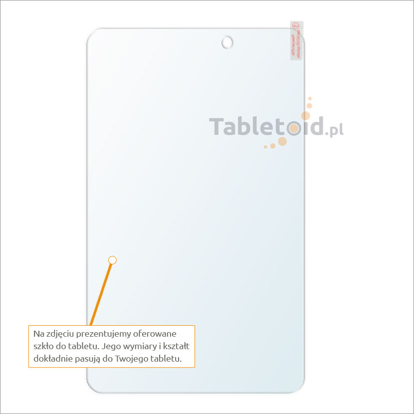 Dedykowane szkło hartowane (tempered glass) na tablet Acer Iconia Tab 8 cali A1-840