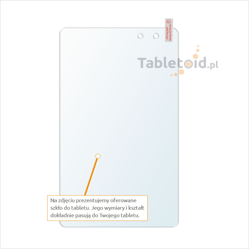 Dedykowane szkło hartowane (glass) na tablet Dell Venue 8 Pro