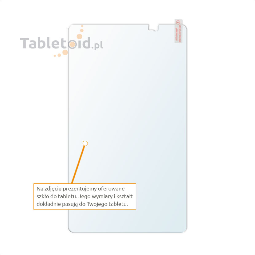 Dedykowane szkło hartowane (tempered glass) na tablet Huawei MediaPad M2