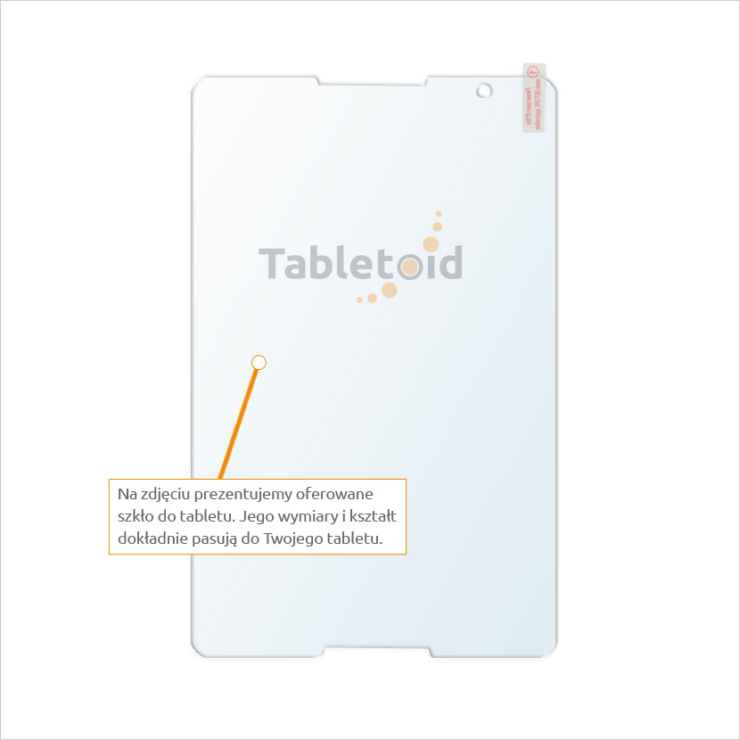 Dedykowane szkło hartowane (glass) na tablet Lenovo A5500 Ideatab A8-50 
