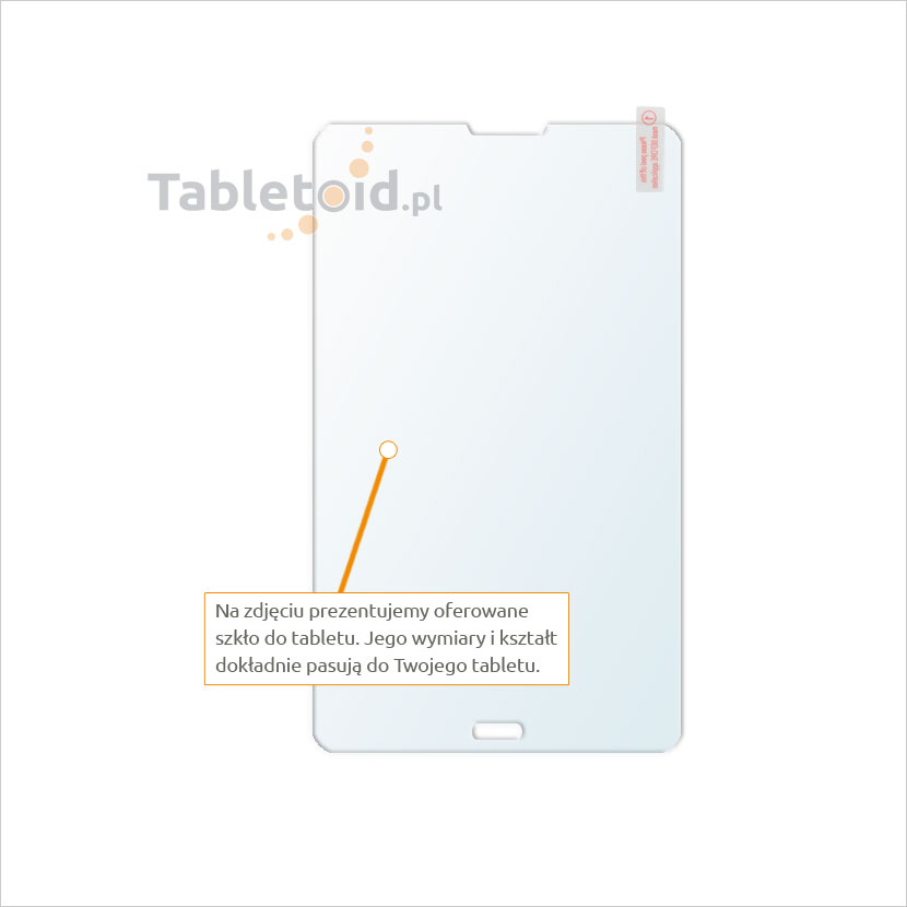Dedykowane szkło (glass) na tablet Samsung Galaxy Tab S 8.4 Dedykowane szkło hartowane (tempered glass) na tablet Samsung Galaxy Tab S 8.4