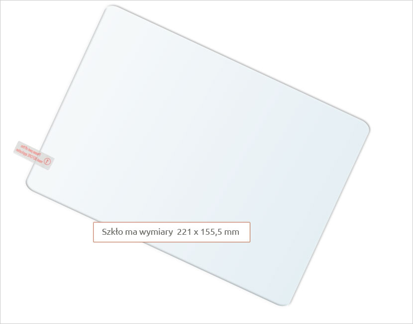 Dedykowane szkło hartowane (tempered glass) na tablet uniwersalne 9,6 cali