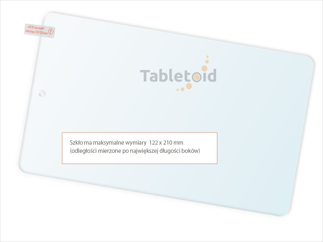 Dedykowane szkło (glass) na tablet Huawei Mediapad M5 8.4 (8,4 cala) Dedykowane szkło hartowane (glass) na tablet LG G PAD 4 8.0 V533