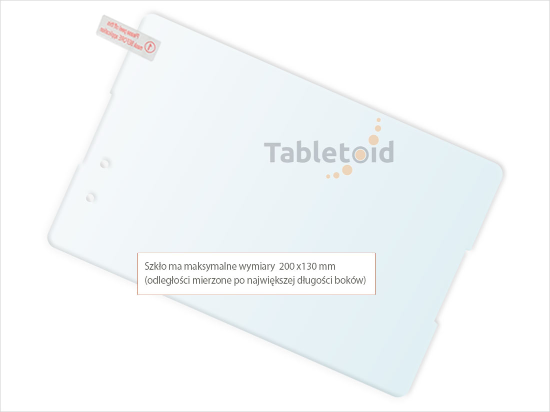 Dedykowane szkło hartowane (glass) na tablet Asus ZenPad Z8, Z8s 2017 ZT582KL 7,9 cala