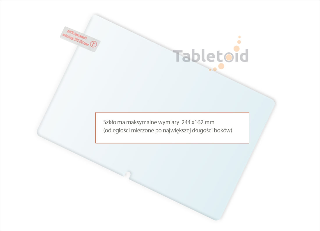 Dedykowane szkło hartowane (glass) na tablet   Acer Iconia Tab 10 A3-A50 (10 cali)