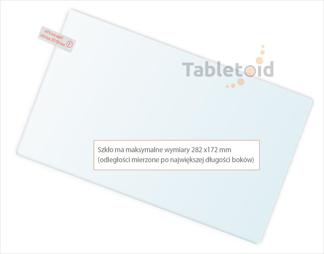 Dedykowane szkło hartowane (glass) na tablet  Cube KNOTE 11.6 (11,6 cala)