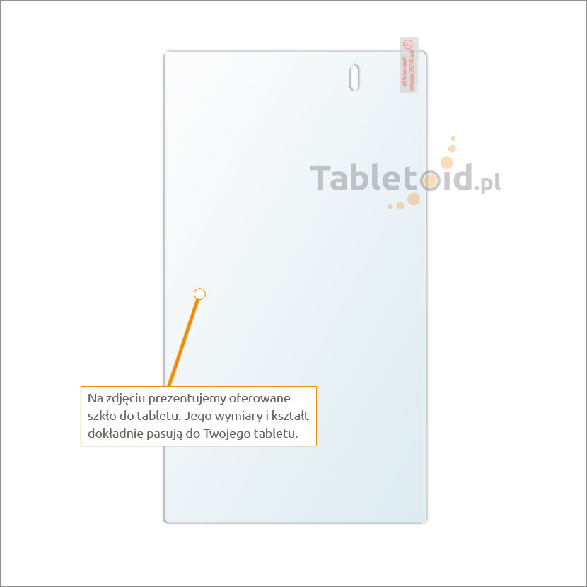Dedykowane szkło hartowane (glass) na tablet ASUS MeMO Pad ME70C, 70CX