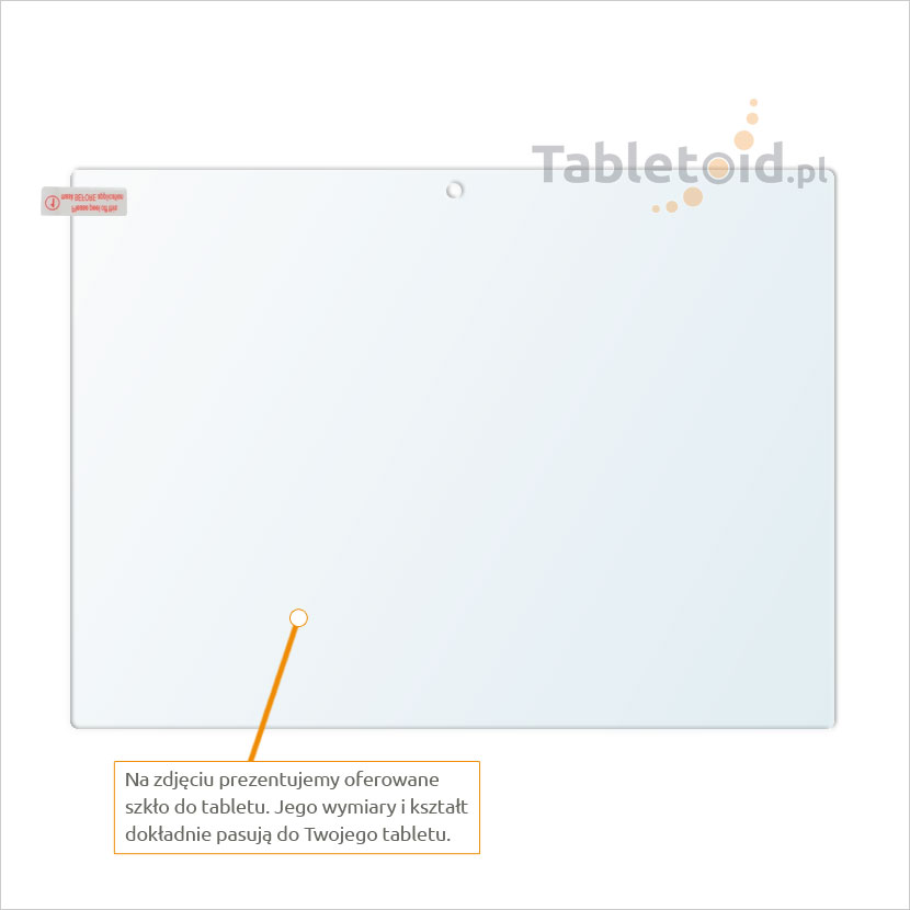 Dedykowane szkło hartowane (glass) na tablet Google Pixel C
