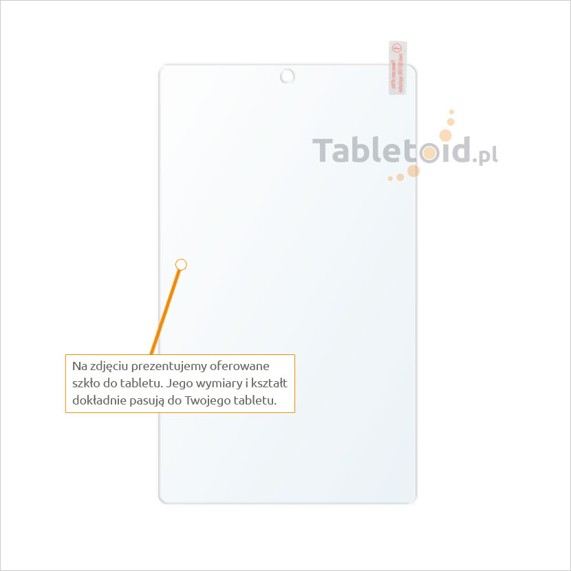 Dedykowane szkło hartowane (glass) na tablet Acer Iconia One 8 B1-850