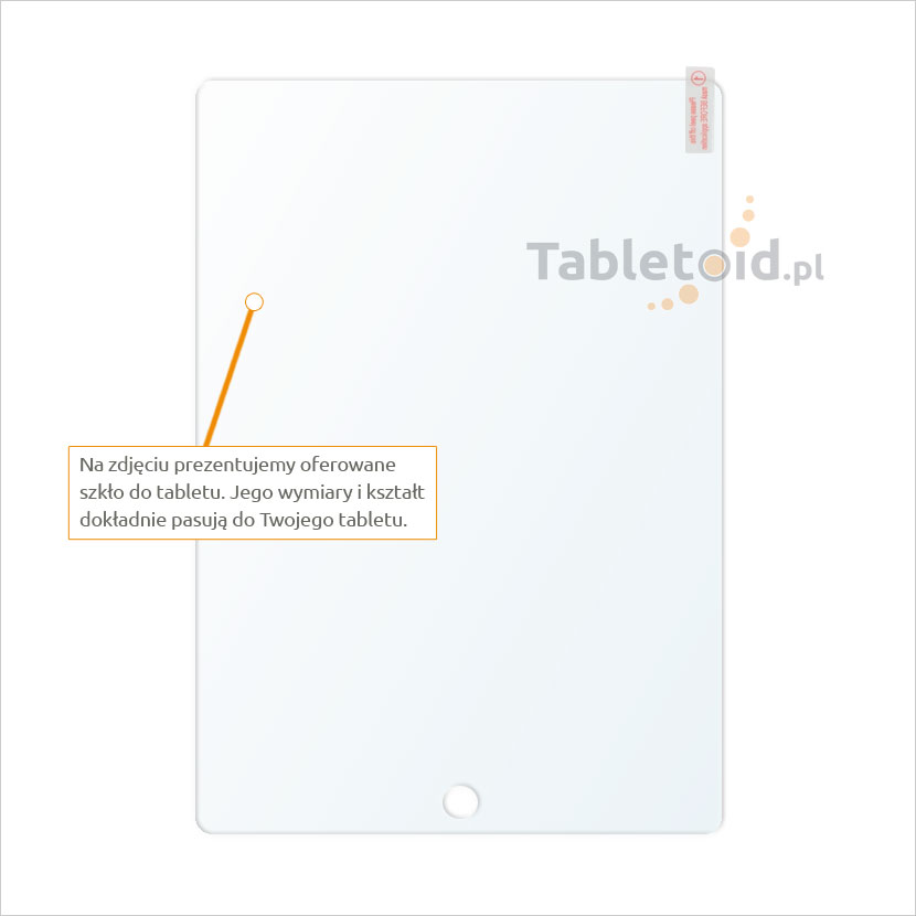 Dedykowane szkło hartowane (tempered glass) na tablet Apple iPad Pro 9.7
