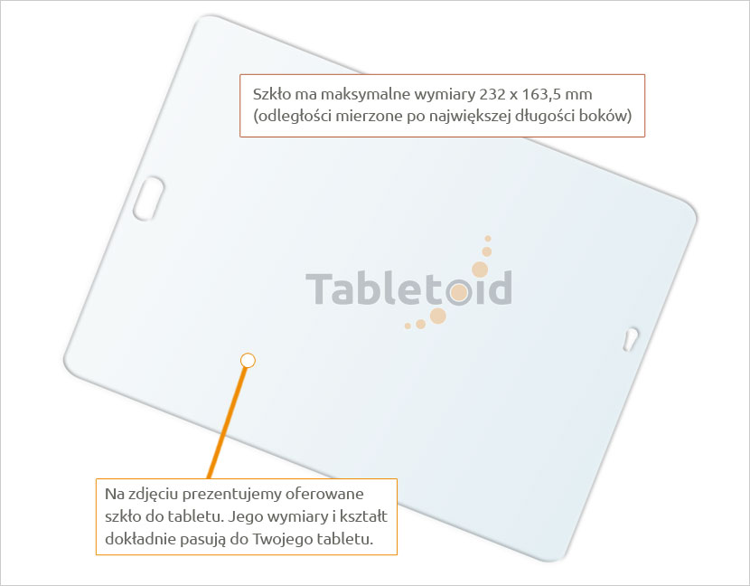 Dedykowane szkło hartowane tempered glass