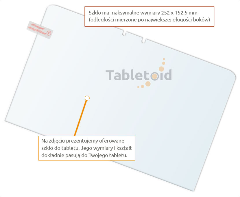 Dedykowane szkło hartowane. tempered glass