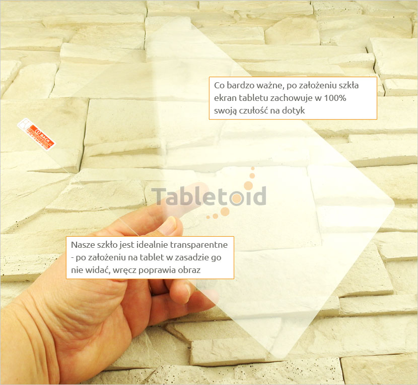 szkło hartowane w ręku Cube T12