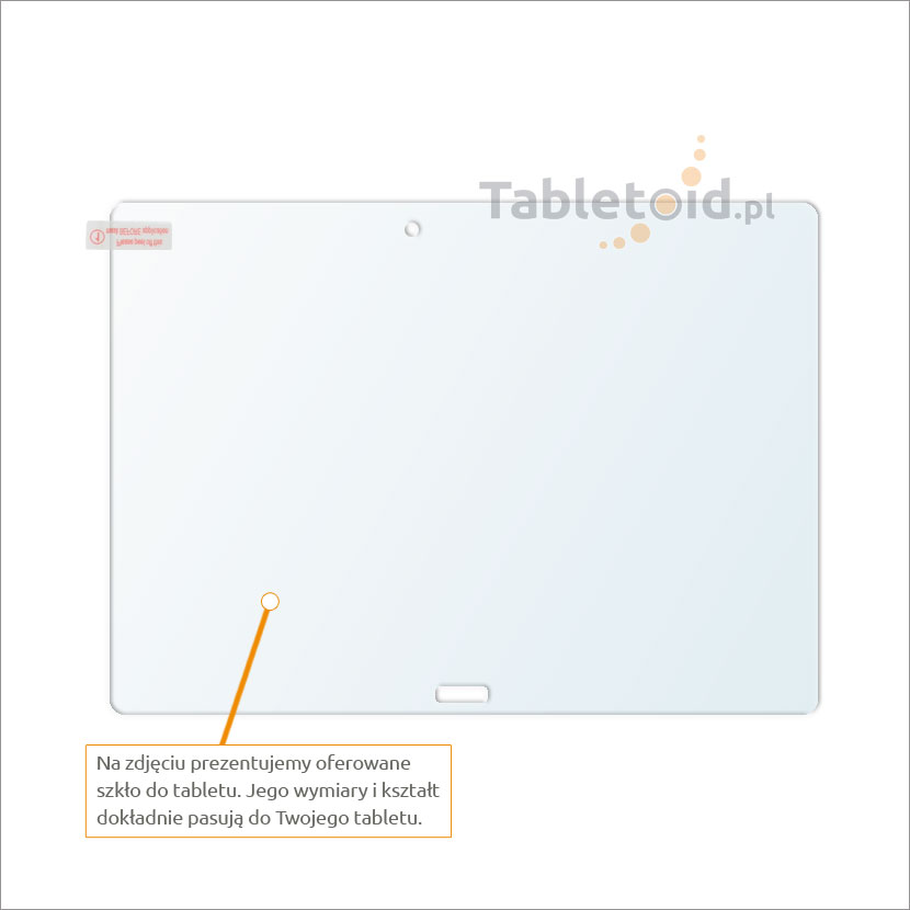 Dedykowane szkło hartowane (tempered glass) na tablet Huawei MediaPad M2