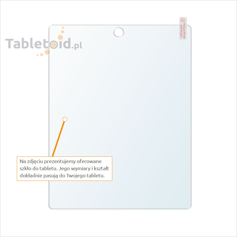 Dedykowane szkło hartowane (glass) na tablet Apple iPad 4 Retina