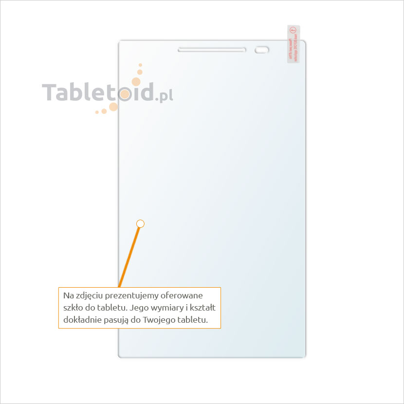 Dedykowane szkło hartowane (tempered glass) na tablet ASUS ZenPad 8.0