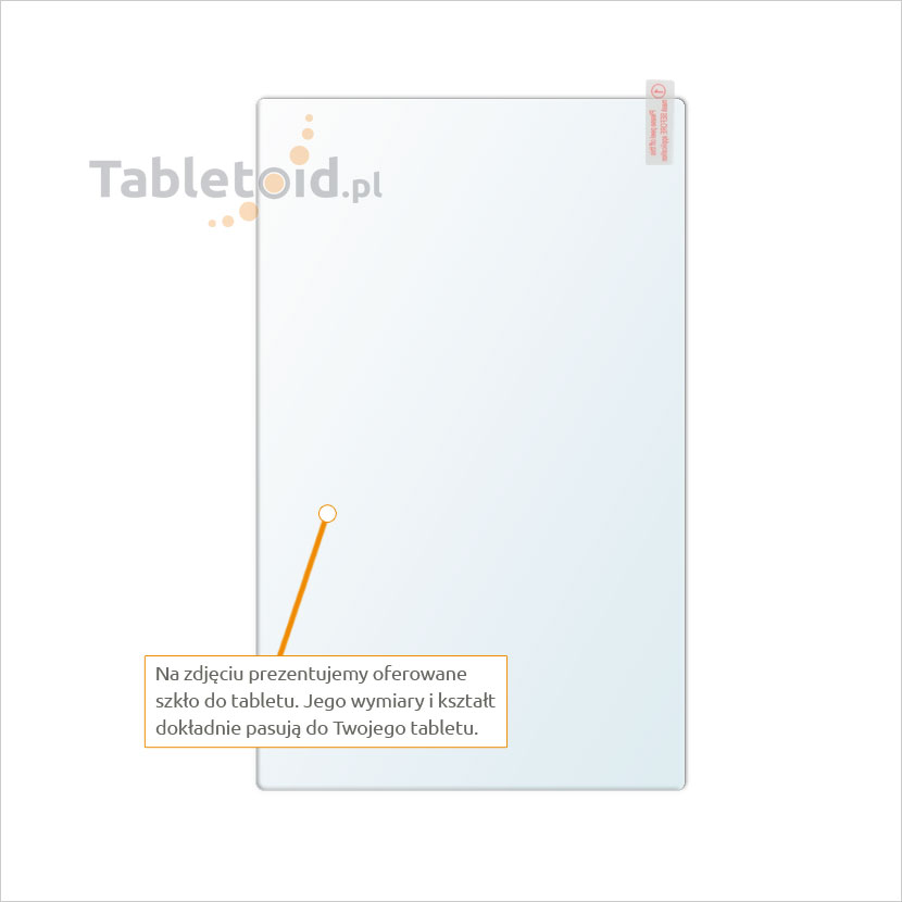 Dedykowane szkło hartowane (glass) na tablet Dell Venue 8 7000