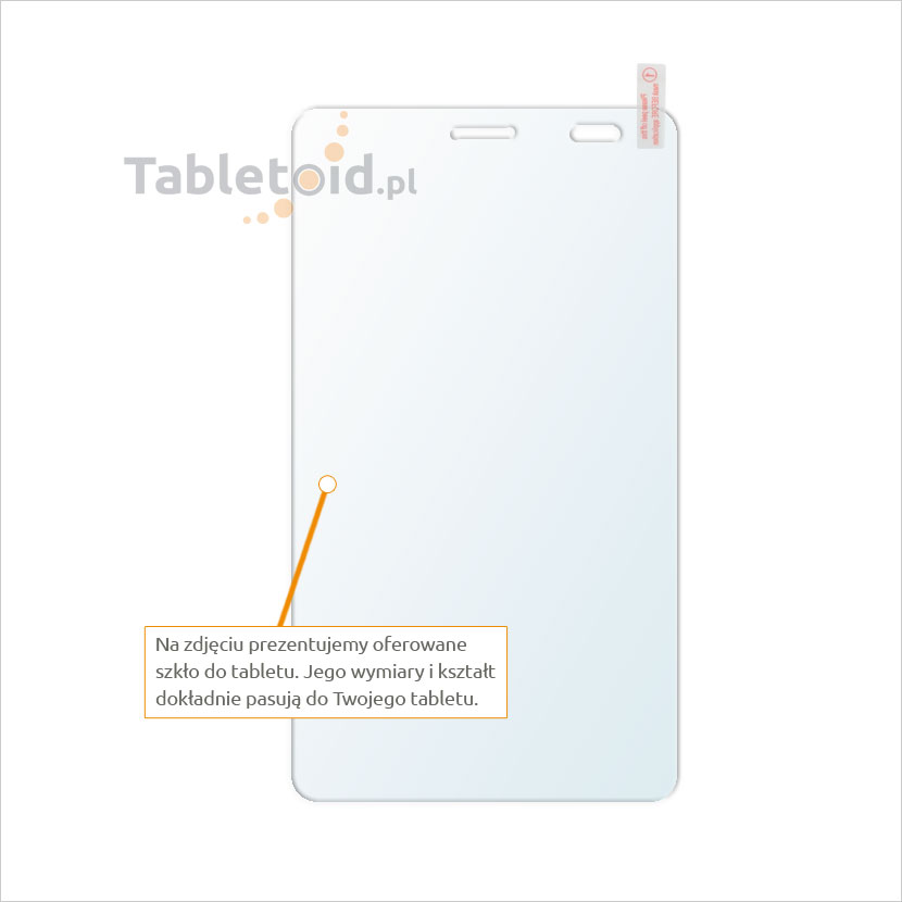 Dedykowane szkło hartowane (glass) na tablet Huawei MediaPad X1 7.0