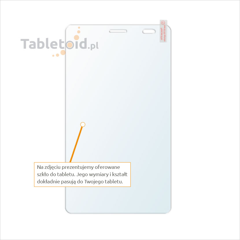 Dedykowane szkło hartowane (tempered glass) na tablet Huawei X2
