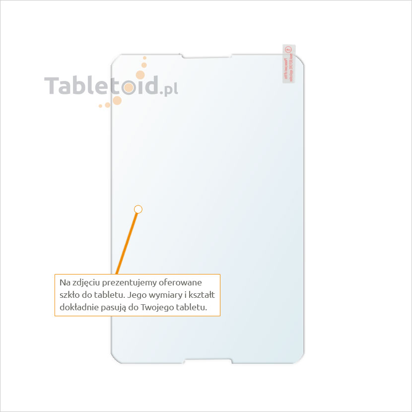 Dedykowane szkło hartowane (tempered glass) na tablet Lenovo A7-50 A3500