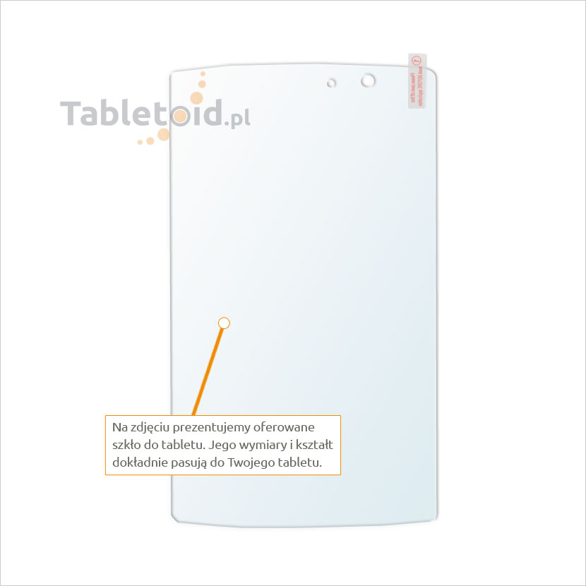 Dedykowane szkło hartowane (glass) na tablet LG G Pad X 8.3