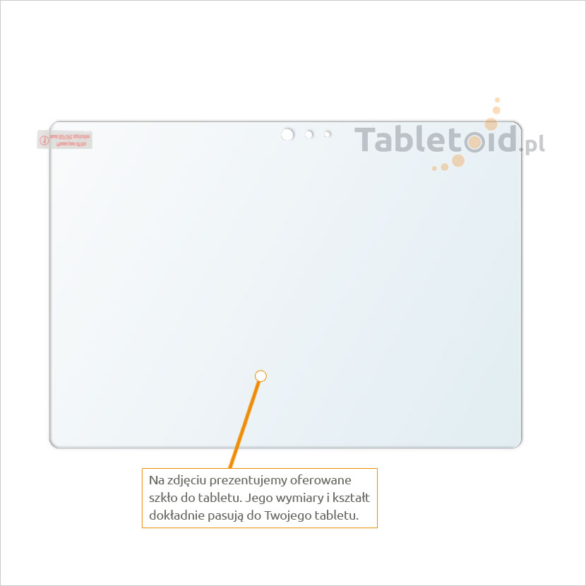 Dedykowane szkło hartowane (glass) na tablet Microsoft Surface 3