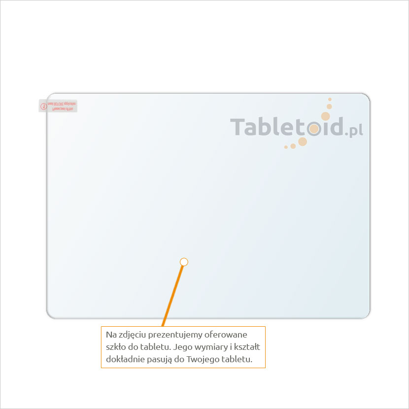 Dedykowane szkło hartowane (tempered glass) na tablet Samsung Galaxy Note 10.1