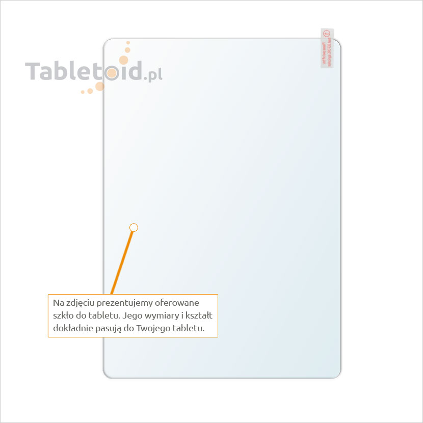 Dedykowane szkło hartowane (glass) na tablet Samsung Galaxy Tab 2 10.1
