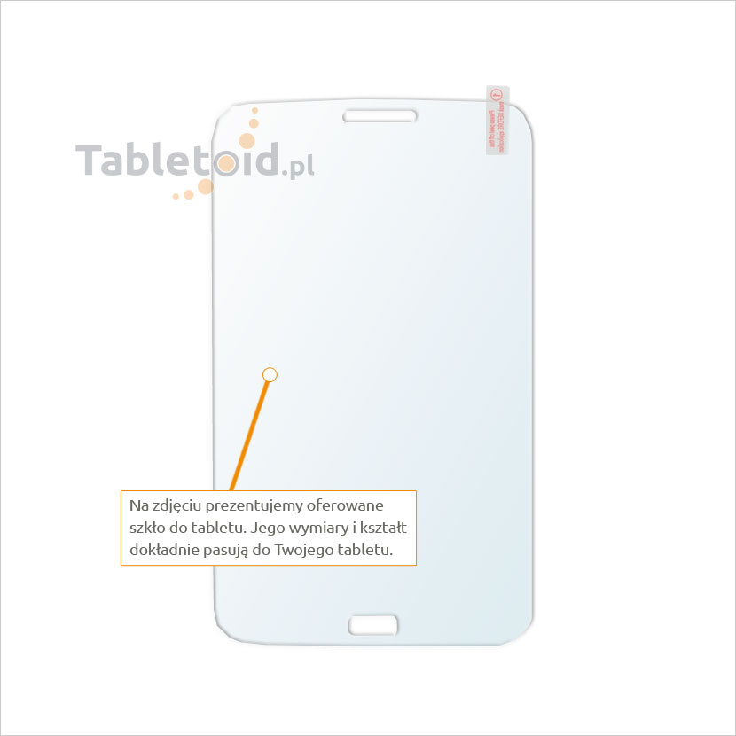 Dedykowane szkło hartowane (glass) na tablet Samsung Galaxy Tab 3 7.0