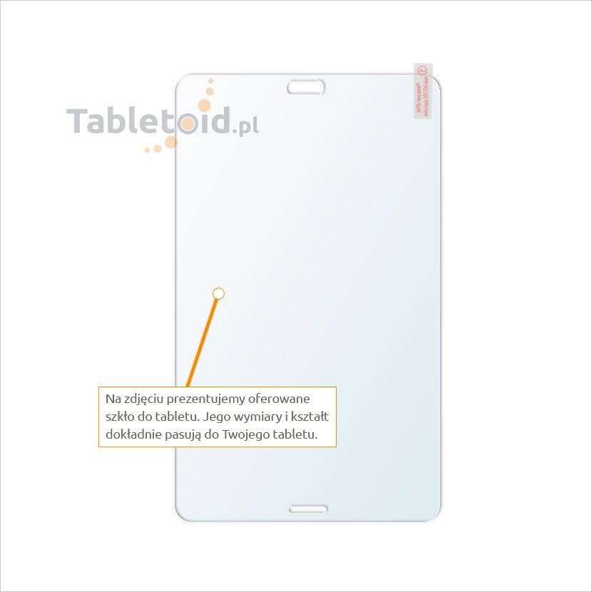 Dedykowane szkło hartowane (glass) na tablet Samsung GALAXY Tab 4 8.0