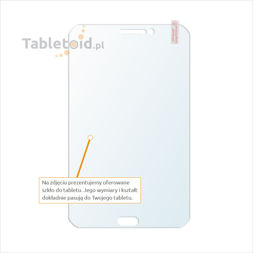 Dedykowane szkło hartowane (glass) na tablet Samsung Galaxy Tab 4 Lite T116